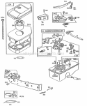CarbAir CleanerFuel Tank Diagram and Parts List for 096502-3510-01  Briggs and Stratton Engine